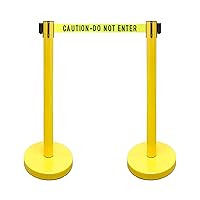 Vista 11 de VIP Crowd Control - Juego de barreras de seguridad con cinturones retráctiles, 91 cm de altura, cinturón de 198 cm y soporte de pared