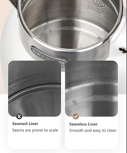 Miniatura 5 de Bear ZDH-C15C1 - Hervidor eléctrico para café y té caldera de agua caliente de acero inoxidable con función de mantener el calor apagado automático