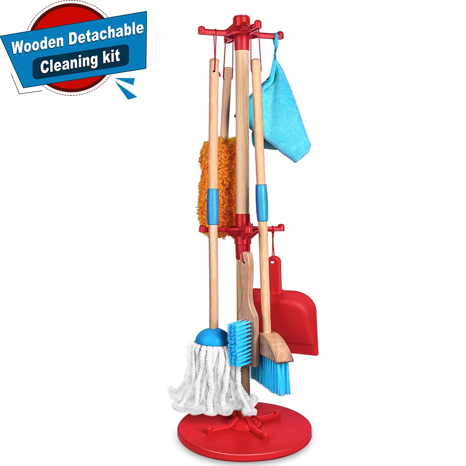 wooden cleaning set for toddlers