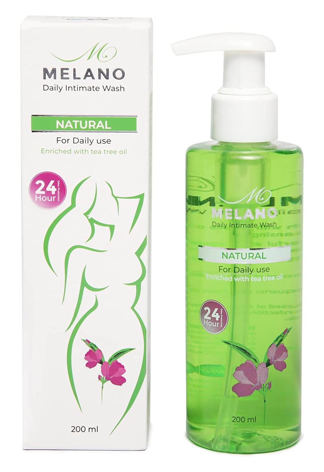 Melano Pharma Daily Intimate Wash For Everyday Use Enriched With Tea Tree Oil 24 Hour 200ml