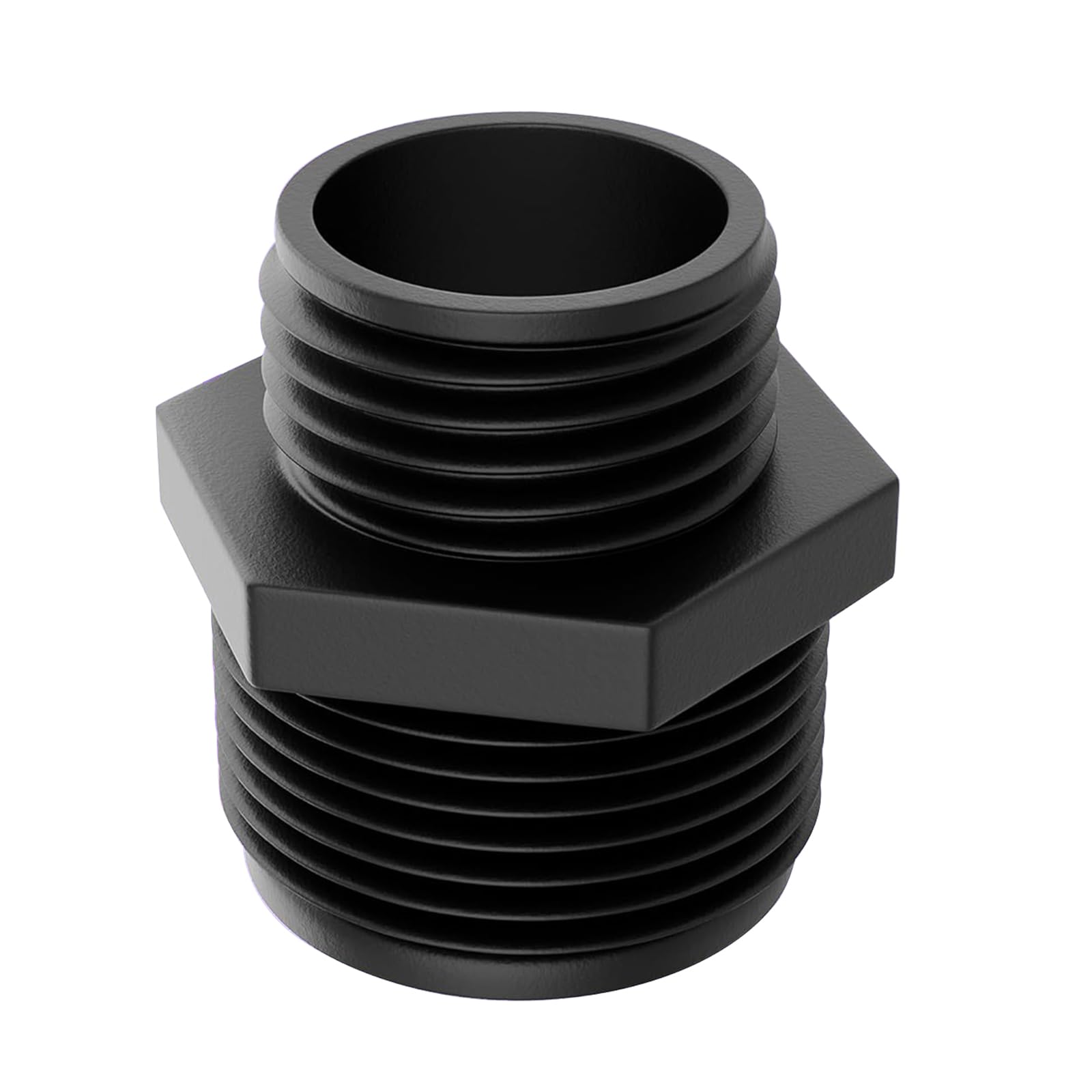 599030 1-Inch MNPT x 3/4-inch Male GHT Garden Hose Reducer/Adapter, with 1-inch FNPT discharge - Compatible with Little Giant GH-1 Adapter
