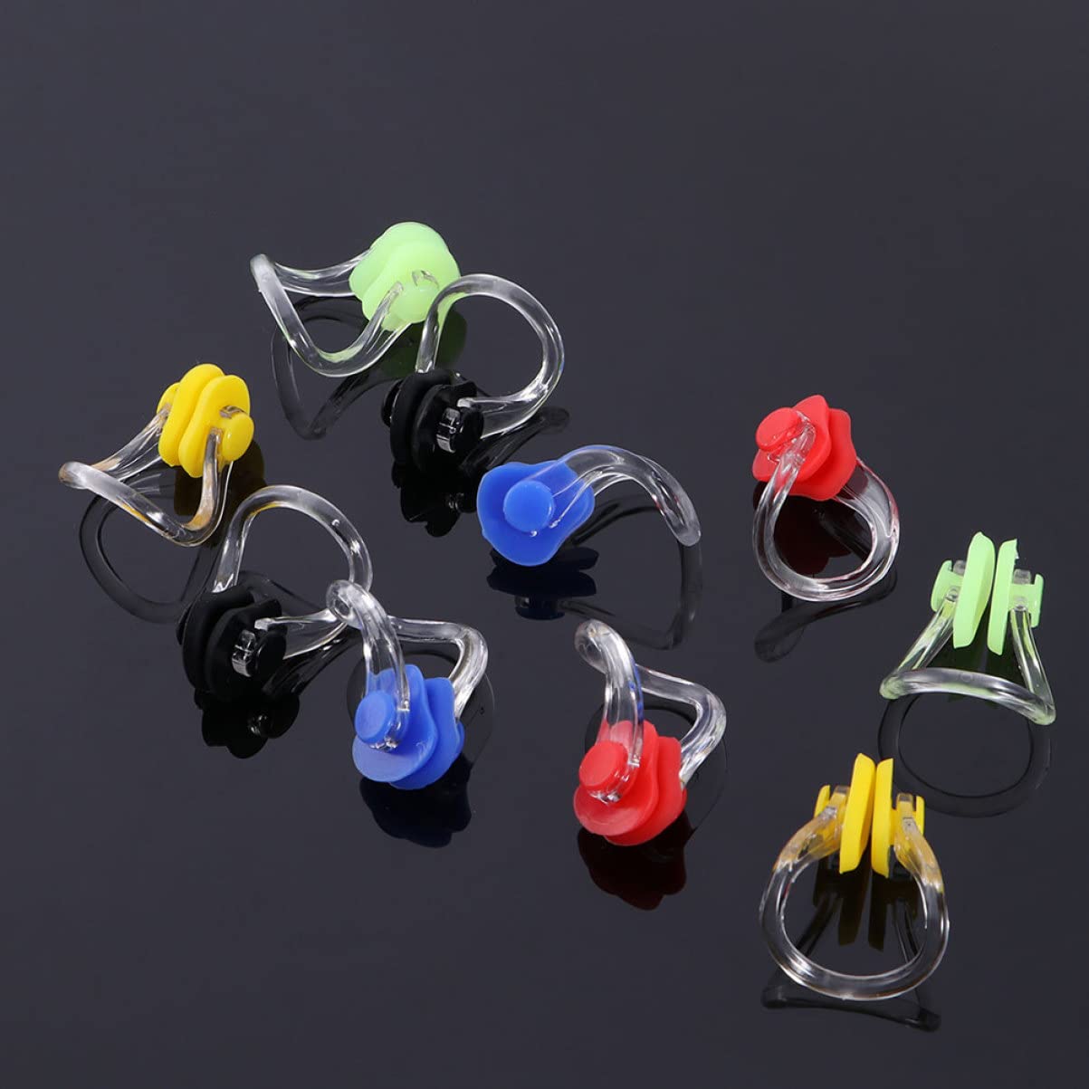 BESPORTBLE 100piezas Clips De Nariz Impermeables para Natación De Suave y Cómoda Protección para Nariz Agua para Nadadores Profesionales y Principiantes Mezclados