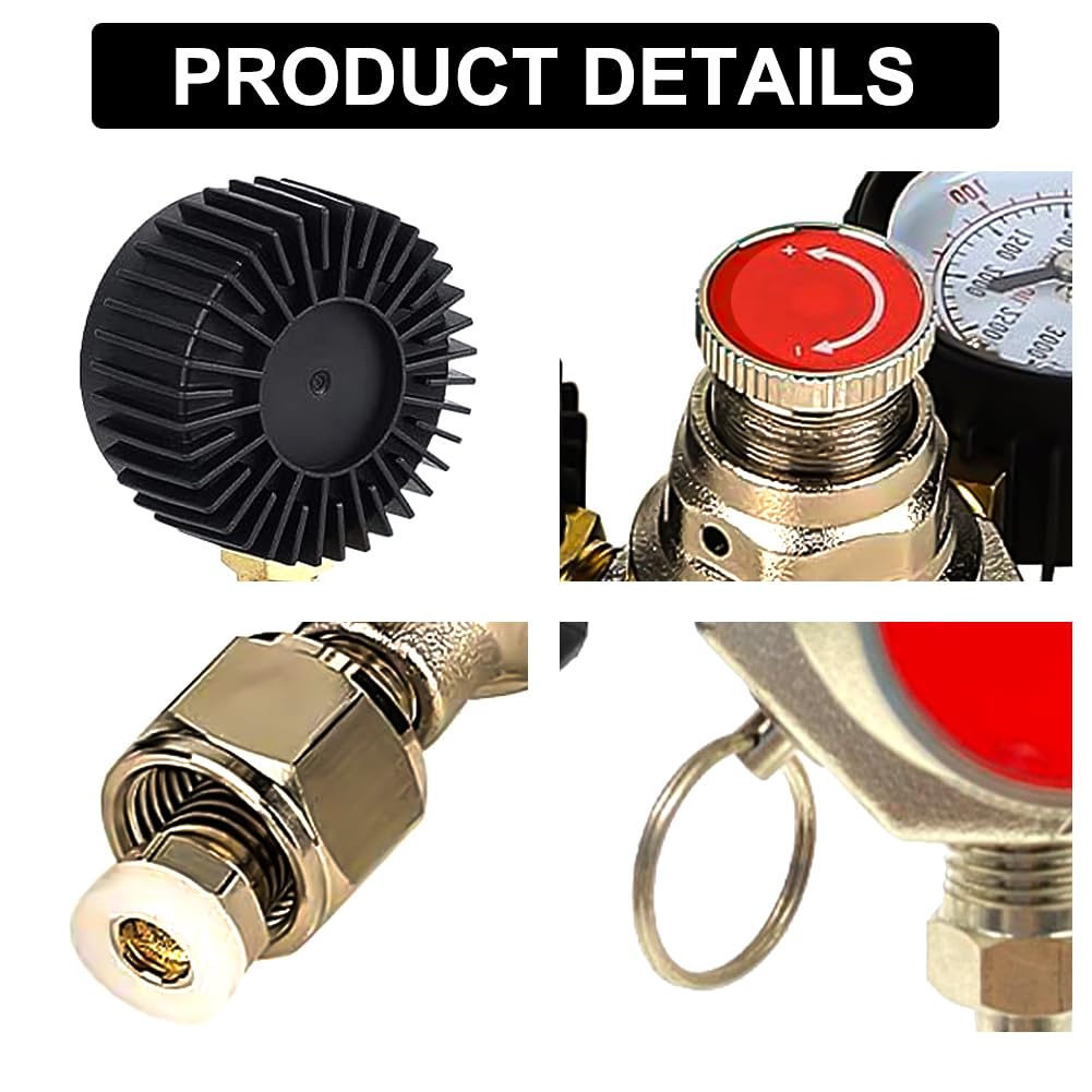 StrideWays CO2 Regulator - CO2 drukregelaar met magneetventiel StrideWays CO2 Regulator - CO2 drukregelaar met magneetventiel