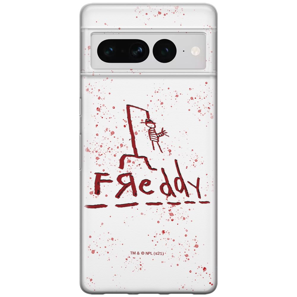 ERT GROUP mobile phone case for Google PIXEL 7 PRO original and officially Licensed Horror pattern Nightmare on Elm Street 009 optimally adapted to the shape of the mobile phone, case made of TPU