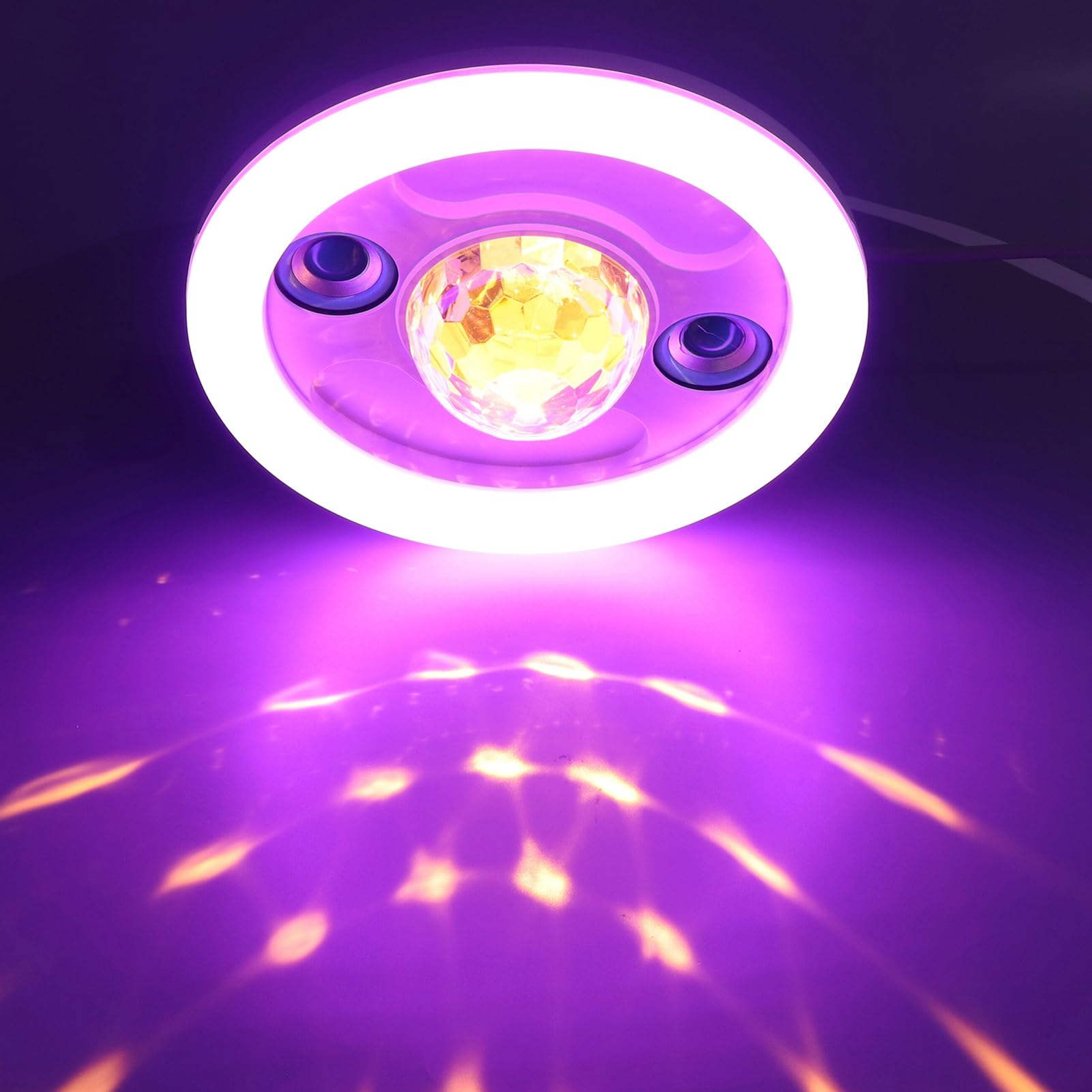 Luce LED Bluetooth con doppio altoparlante wireless E27 RGB, 48 W, lampada con cambio colore, telecomando per feste in casa
