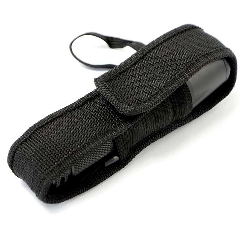 Housse Lampe De Poche Ceinture Pochette De Protection Pour Lampe De Poche - Nylon Résistant, Ouverture élastique, Portable à La Ceinture, Pour Randonnée, Camping Support Ceinture Lampe De Poche