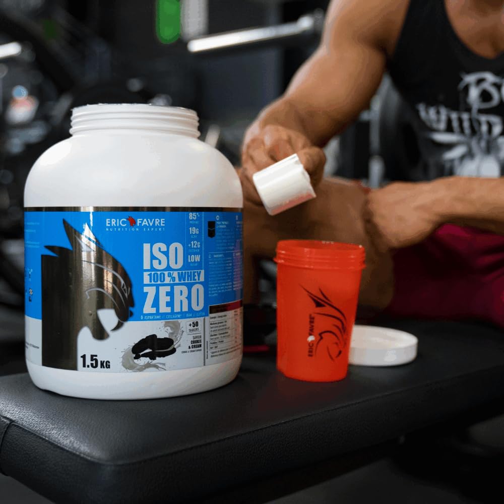 ISO WHEY ZERO 100% Pure Protéine - Pure Whey Protéine Isolate Savoureuse Pour Prise de Masse Musculaire - Assimilable Rapidement - 500g - Saveur Chocotella - Eric Favre