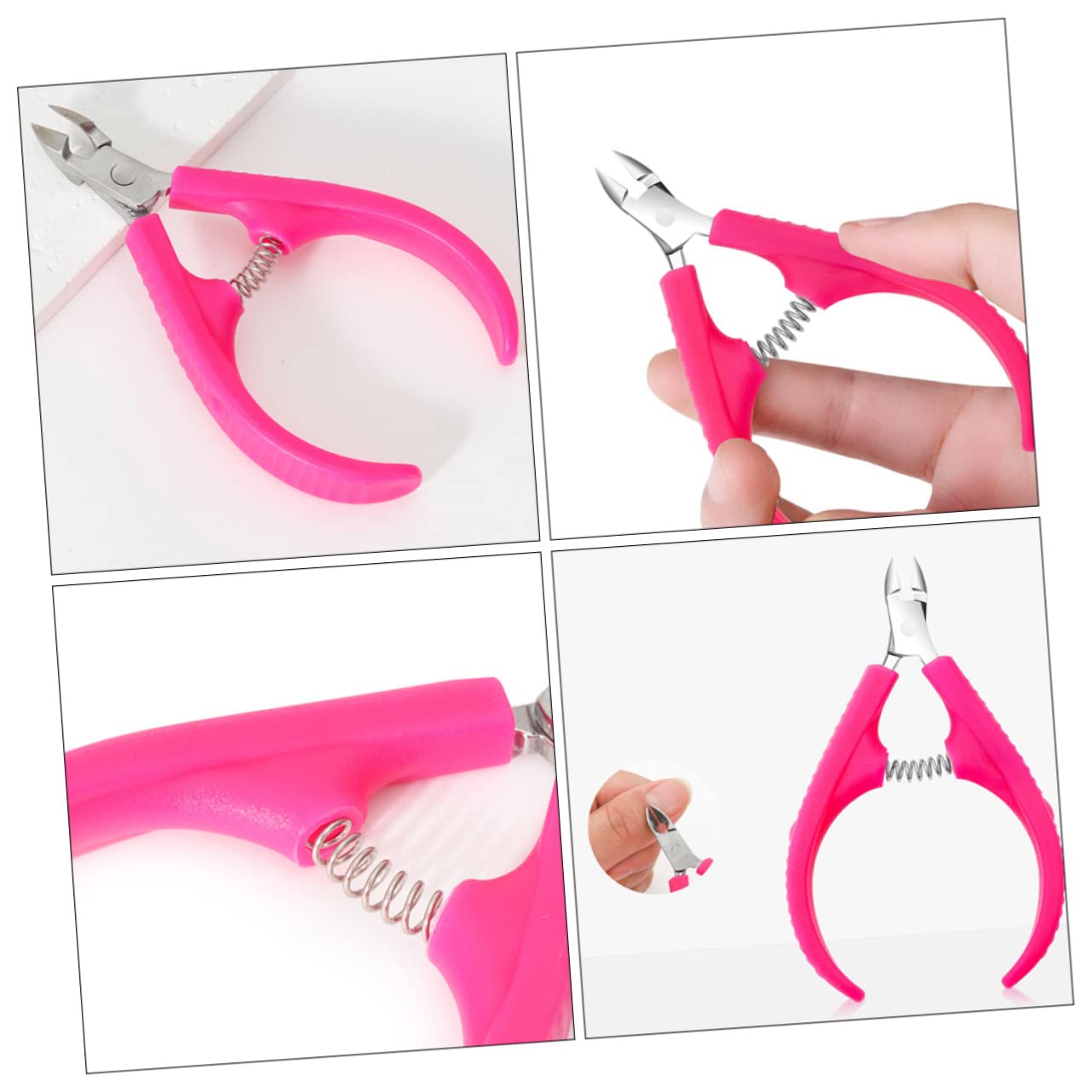 SOESFOUFU Cuticle Cutters for Nails Professional Nail Cuticle Trimmer Comfortable Handle Portable and Non-slip for Home Use