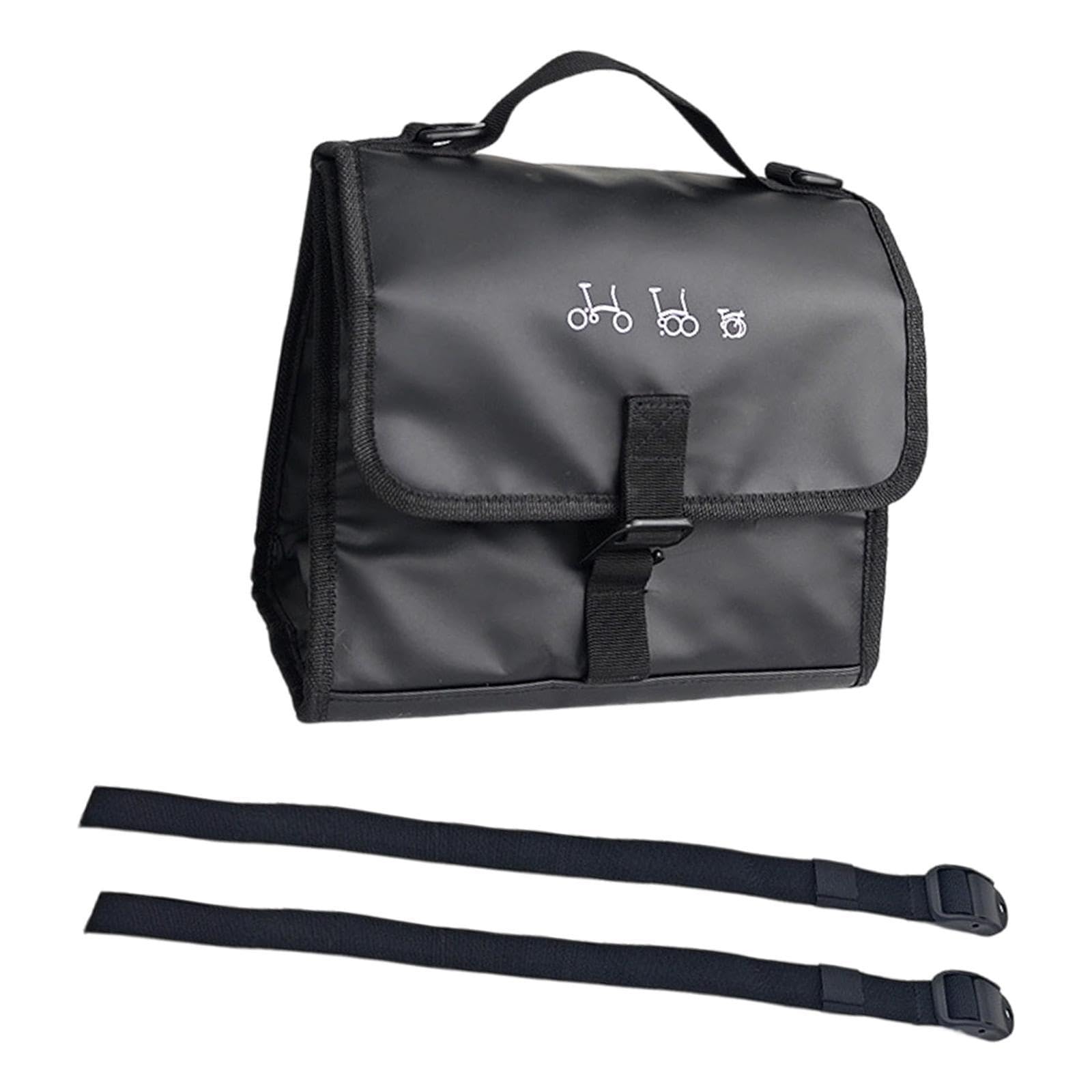 Borsa da Telaio, Borsa da Cestino, Impermeabile, Isolata, Borsa da Manubrio per Bicicletta Pieghevole