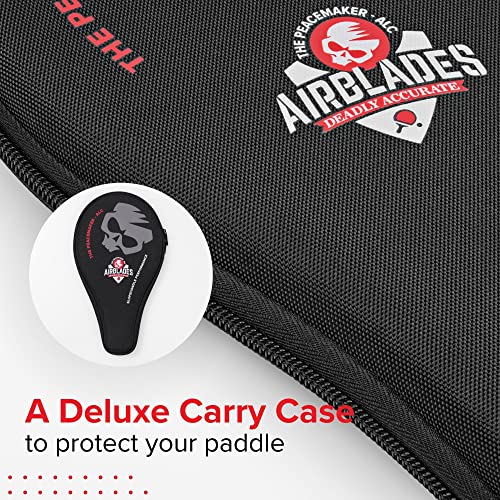 Image of The Peace Maker ALC - Professional Ping Pong Paddle - Carbon Fiber Table Tennis Racket Producing Maximum Spin & Control for All Levels - Hard Carry Case & Ergonomic Handle