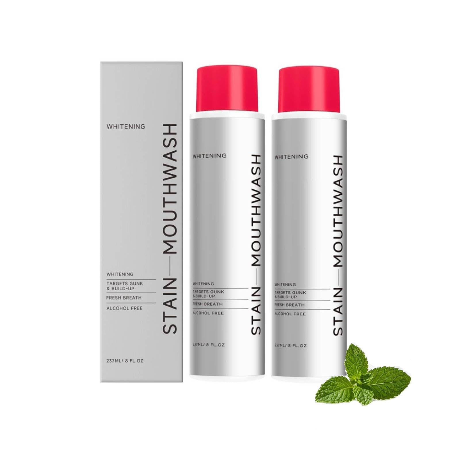 Collutorio naturale Upgrade da 30 ml, collutorio sbiancante antimacchie, soluzione rinfrescante per l'alitosi, facile da usare quotidianamente, ideale per casa e viaggi