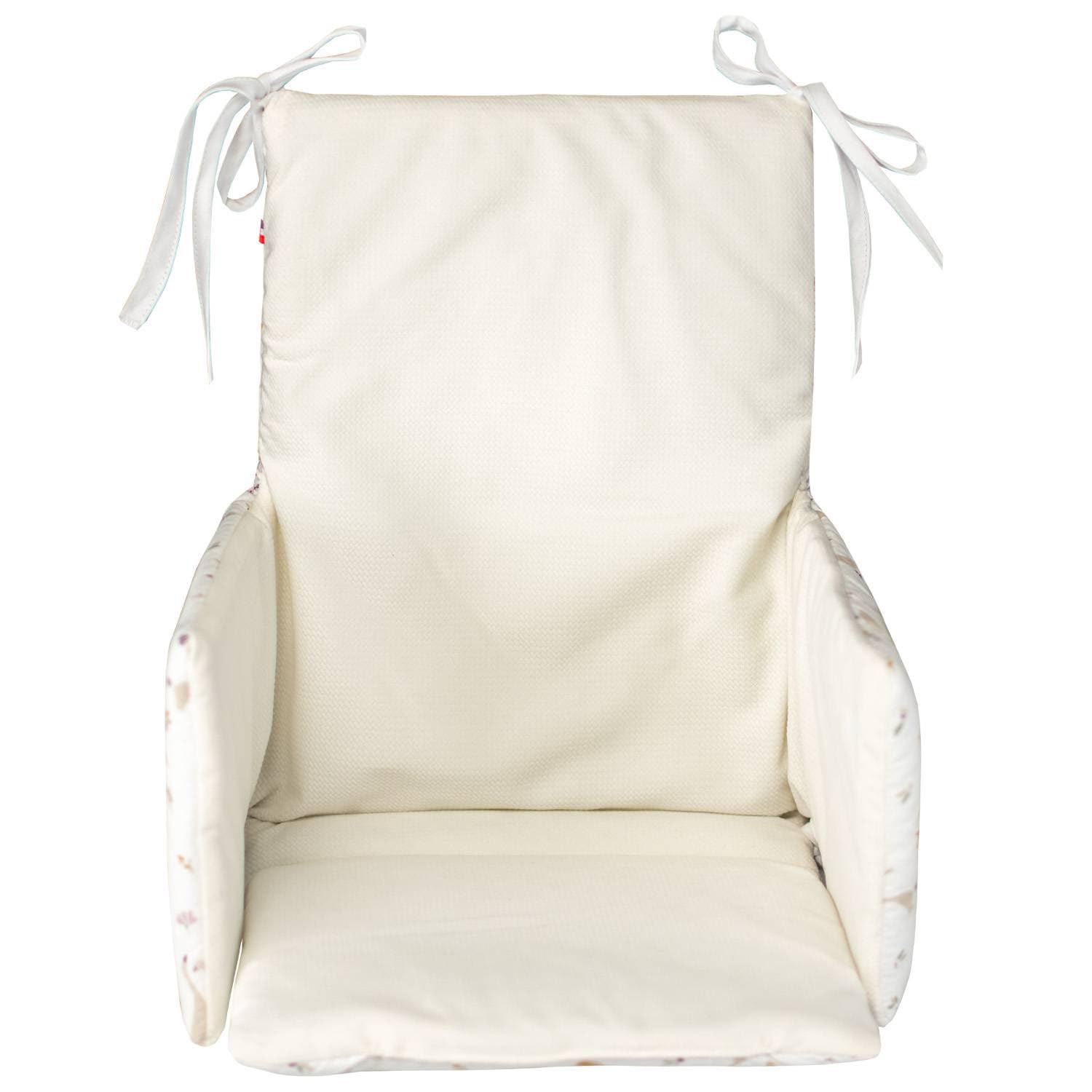 SEVIRA KIDS | Coussin de chaise haute bébé, Sidonia - 27 x 58 cm - Made in France