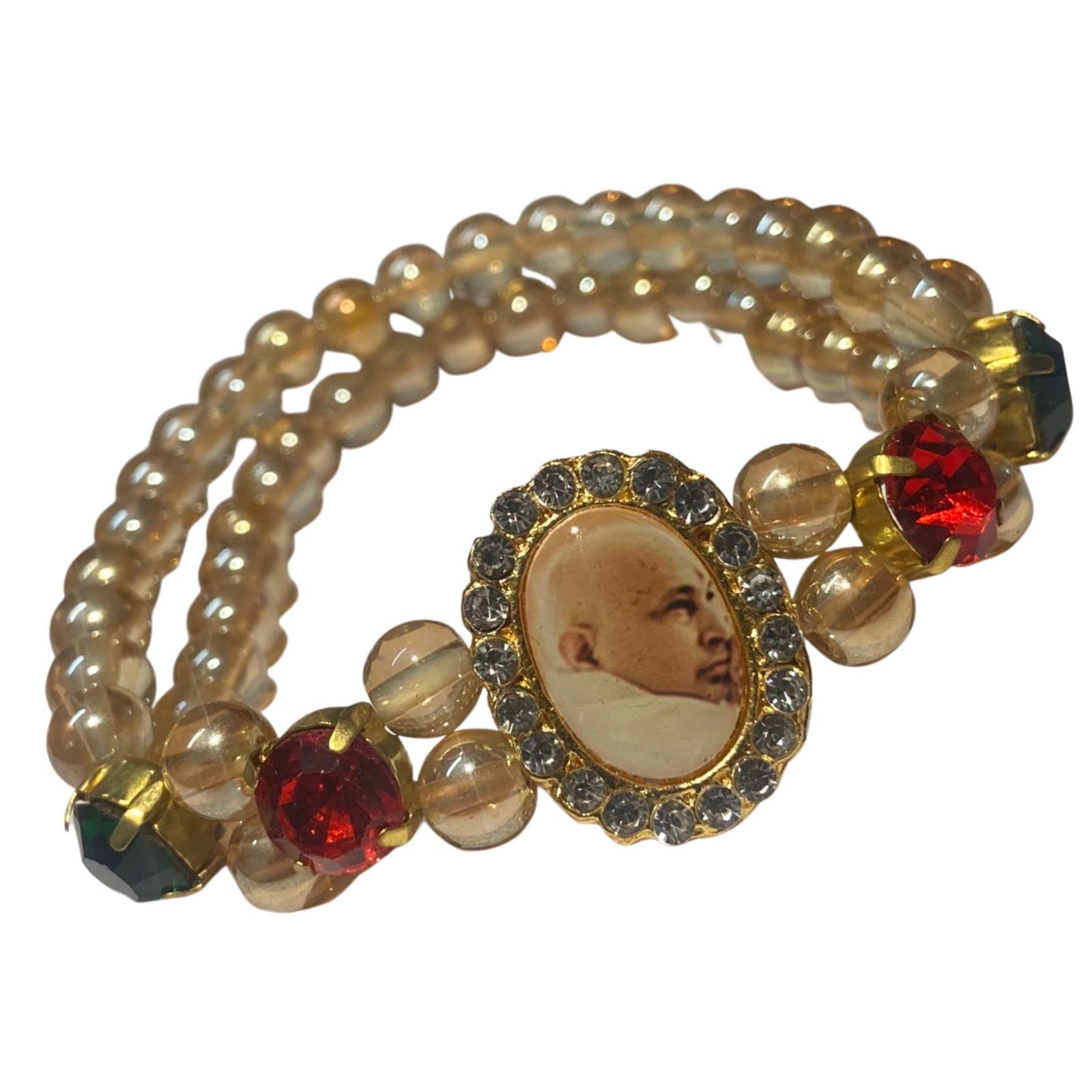Guruji swaroop Bracelet | Stylish Handmade Gemstone Guruji Bracelet for Women (B0B1YT66S9) Amazon Price History, Amazon Price Tracker