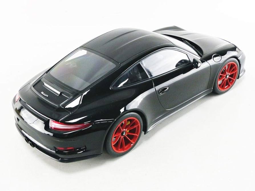 Amazon | ミニチャンプス 1/12 ポルシェ 911 991 R 2016 ブラック