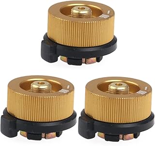 CLISPEED 3 Pçs Adaptador De Tanque De Propano Queimador De Fogão A Gás Fogão De Acampamento Fogão Leve Bocal Adaptador De Garrafa De Gás Adaptador De Recarga De Propano Adaptador De Fogão