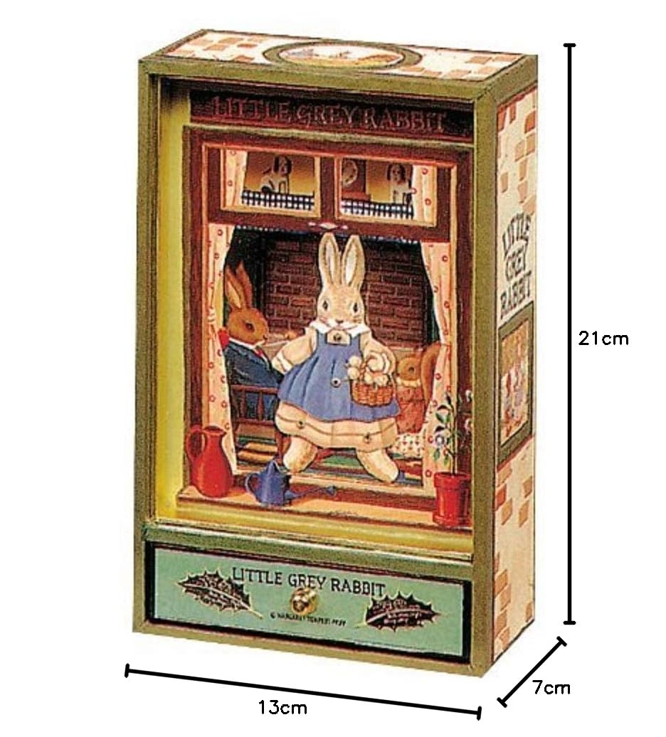 TROUSSELIER - Boite à Musique Traditionnelle - Grand Dancing Lapin - Idéal Cadeau Enfant - Musique Le Printemps de Vivaldi - Colori Vert
