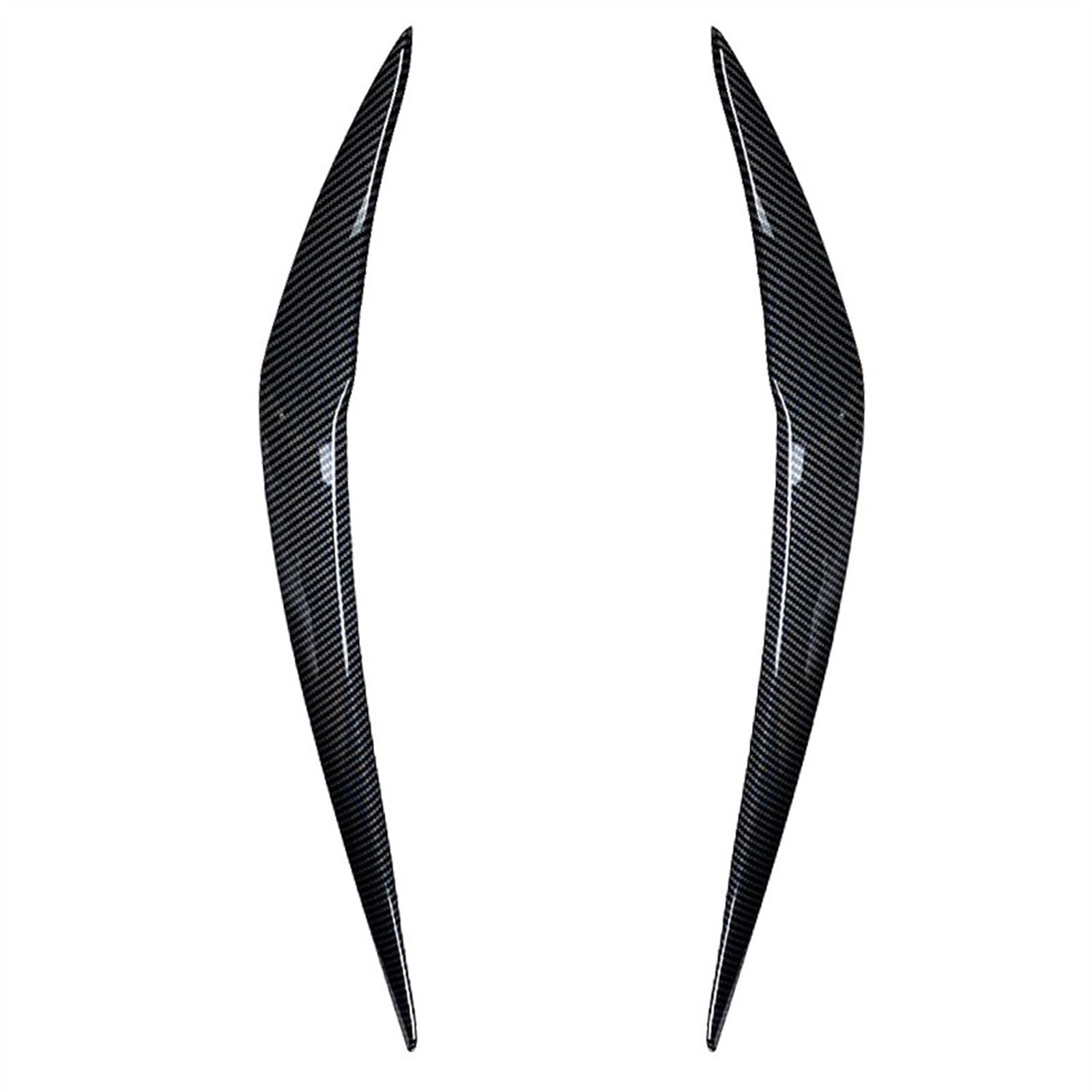 Car Headlight Eyebrow Eyelid Cover Sticker for 1 Series F20 F21 Facelift LCI 118i 120i Hatchback 2015-2019(Carbon Look)