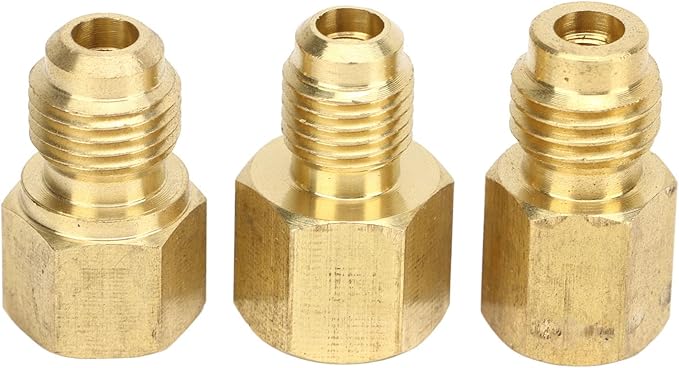 Válvula Angular Compacta para Refrigerante, 6 Piezas, 1/4" SAE, Aleación de Latón miniatura 4