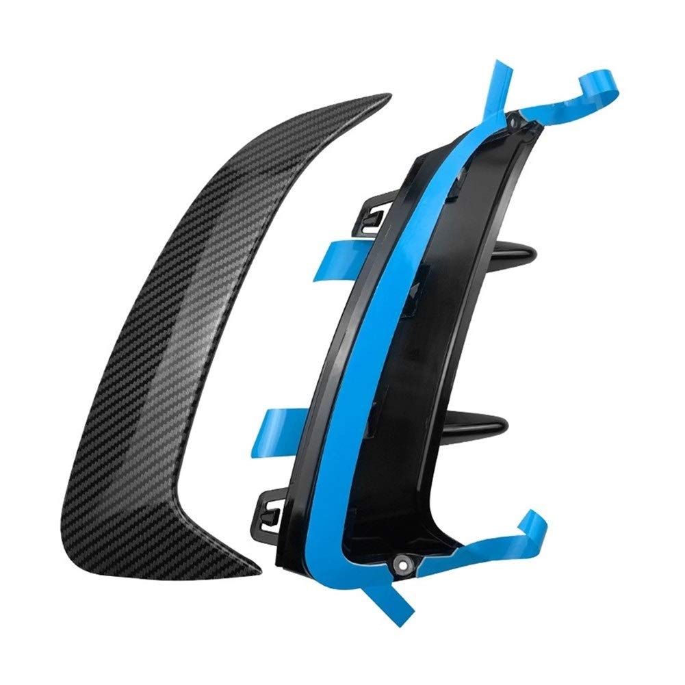 Wykończenie tylnego zderzaka z włókna węglowego Spoiler naklejki Canards, dla Mercedes-Benz, klasa A W177 A180 A200 A250 A35 2019+