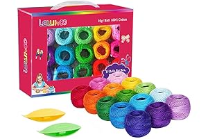 Hilos de Crochet 100% Algodón para Tejido y Tatting