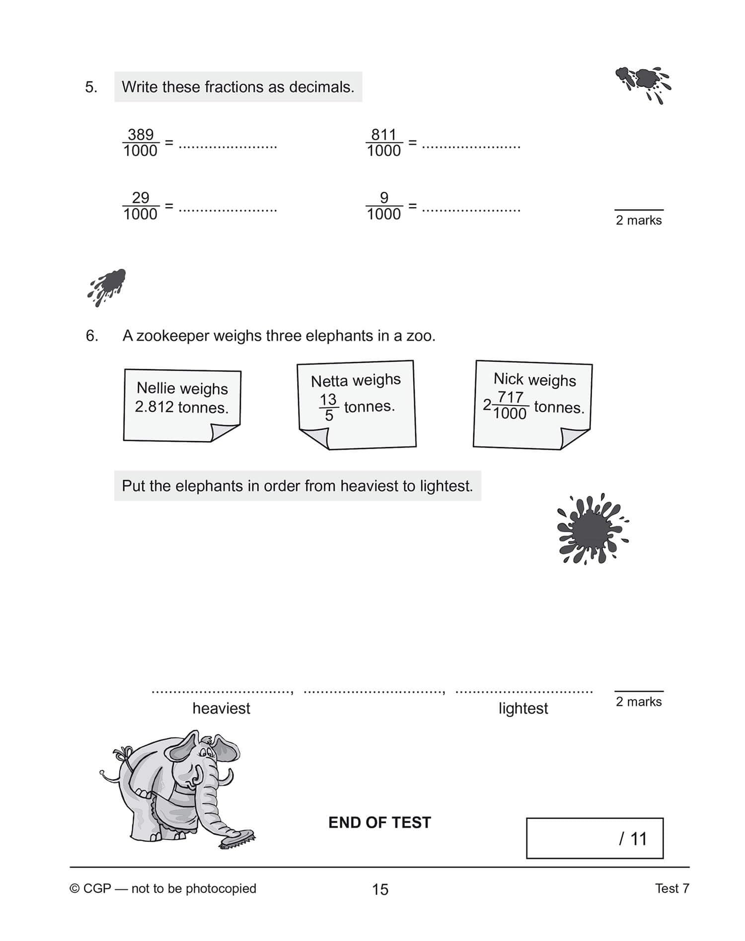 New KS2 Maths 10-Minute Tests: Fractions, Decimals & Percentages - Year 5: perfect for catching up at home (CGP KS2 Maths) - Image 7