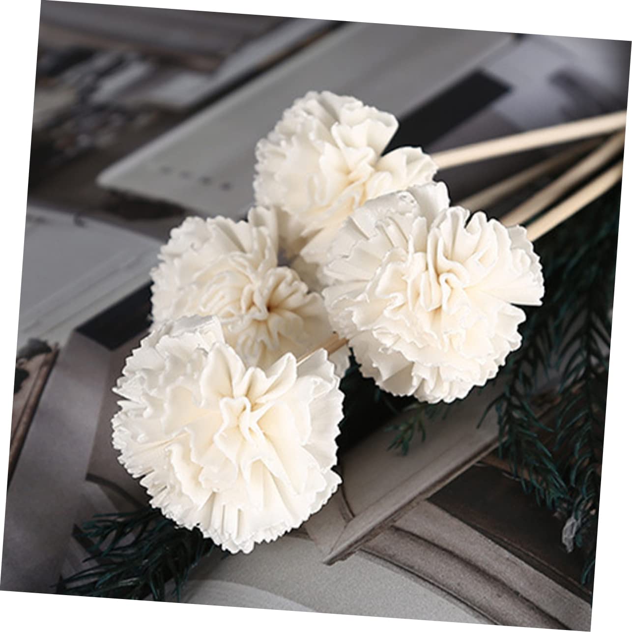 YARNOW 30pièces Bâtonnets Diffuseurs De Parfum Fleurs Artificielles Bâtonnets De Diffusion pour Aromathérapie avec Design Élégant Et Chic
