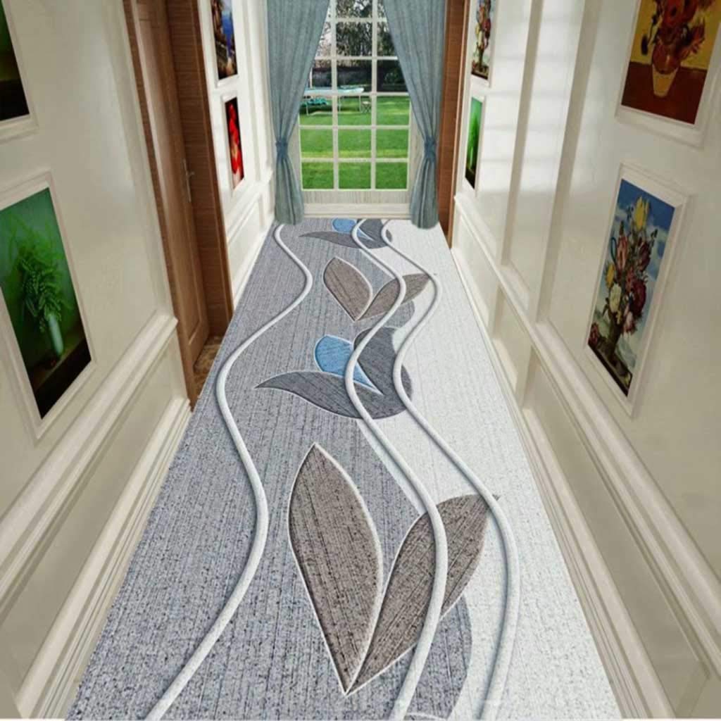 Tapis couloir 3D rectangulaire 0,8x1m en matériau mélangé résistant