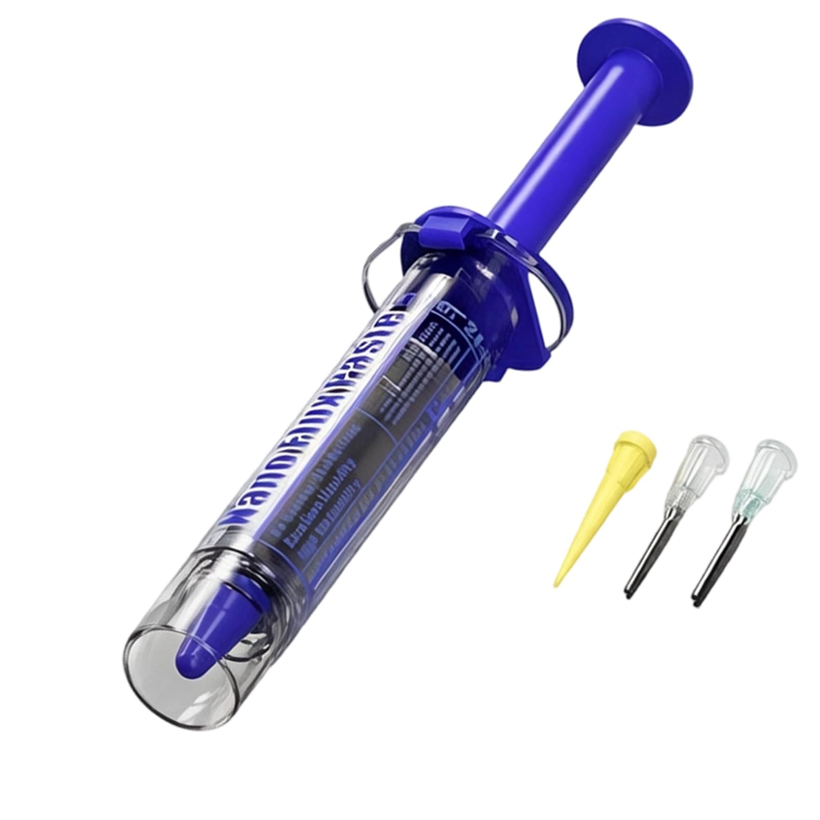 Flux Applicator for PCB Repair, 3 Interchangeable Tips, 7.09" Plunger Dispenser for Chip Pins and Circuit Rework PCB Rework Gel Solder Applicator Low Cleanup Board Repair Dispenser Chip Pin Flux Aid