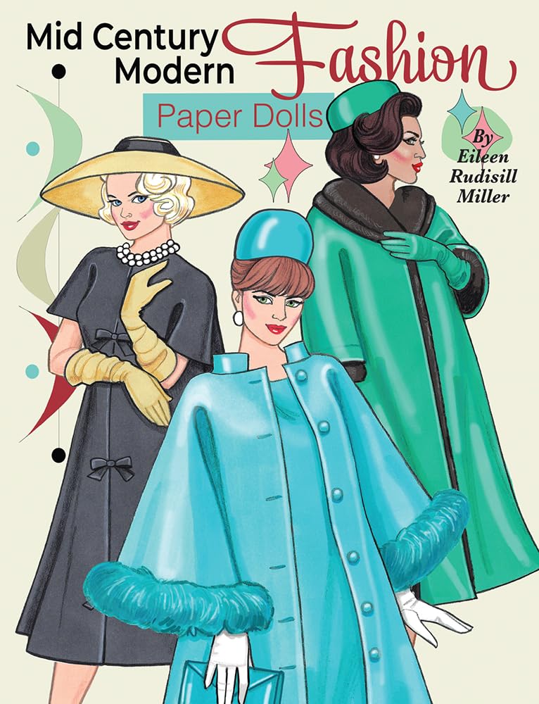 Mid Century Modern Fashion Paper Dolls