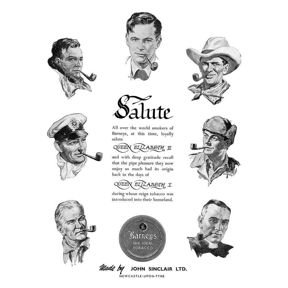 Wee Blue Coo ADVERT BARNEYS PIPE TOBACCO MEN HATS NEWCASTLE UK FINE ART PRINT POSTER 30x40cm CC003