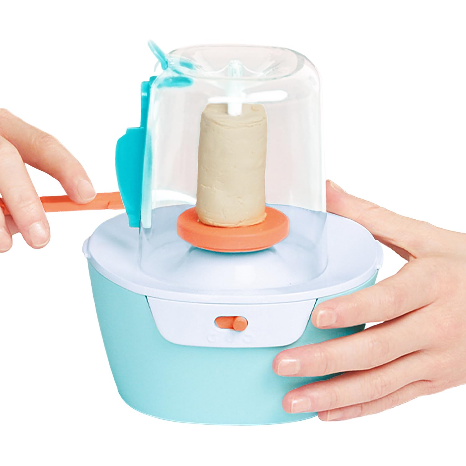 Canal Toys - Art Lab Super Taller de Cerámica – Mini Torno con Cúpula Antidesorden, Arcilla Natural de Secado al Aire -10 Proyectos Guiados - Pinturas y Herramientas - Manualidades Niños 8+ - ART016 | Mini Torno con Cúpula Antidesorden, Arcilla Natural de