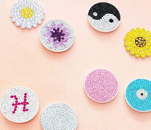 Navika L- Initial Micro Pave Crystal Ball Marker (Pink) W/Hat Clip #TOP4