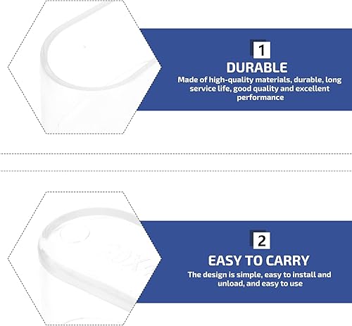 Miniatura 8 de NOLITOY 24 piezas antideslizante para pies de silla, protector de muebles, taburete de piso, pies de muebles, fundas para patas de silla,