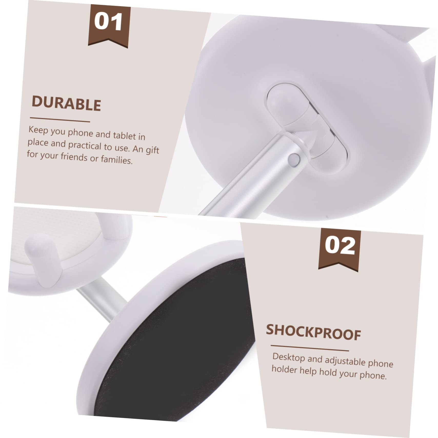WOONEKY Soporte para Teléfono Móvil Ajustable Soporte para Tableta De Escritorio para Teléfono Móvil Portátil para Oficina y Hogar para Tableta y