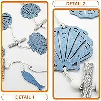 Vista 9 de VOSAREA Decoración para el hogar, 12 unidades, decoración hawaiana, decoración para el hogar, decoración del mar hawaiano, decoración hawaiana