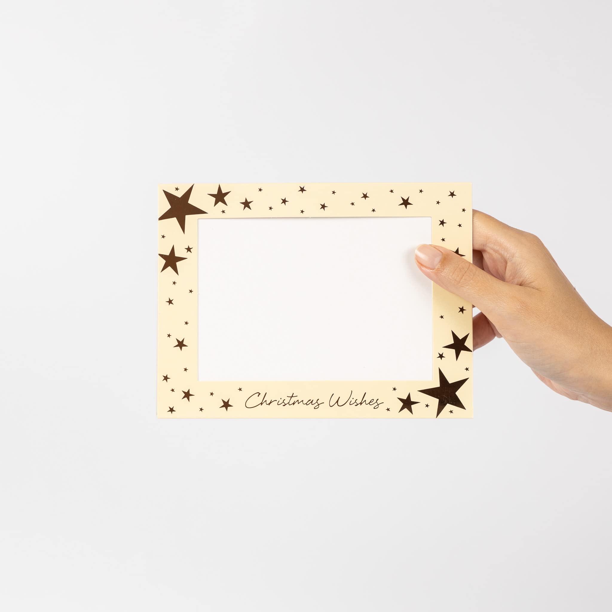 evelay Tarjetas y Sobres para Marcos de Fotos de Navidad, 6 Unidades, Personalizables