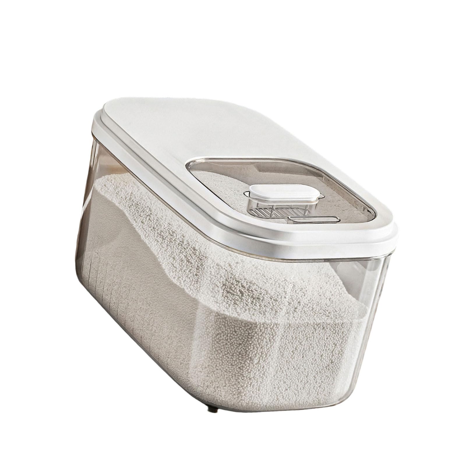 ZBIianxer Slide Lid Food Storage Container with Sealed Lid for Grains Flour and Dry Ingredients Large Capacity Rice Dispenser Sealed Grains Container with Sliding Cover