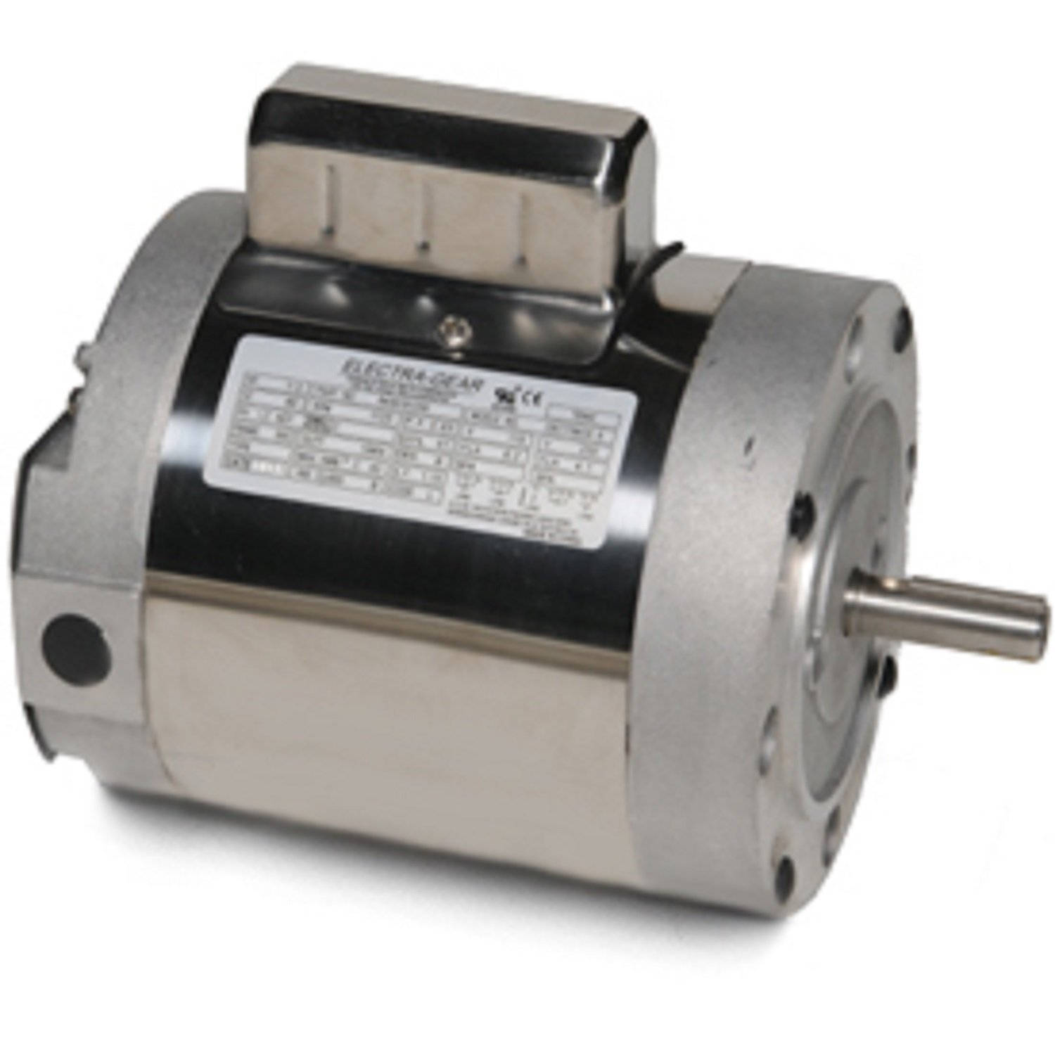 Leeson 6439191263 Boat Hoist Motor, 1 Phase, 56C Frame, C Face 