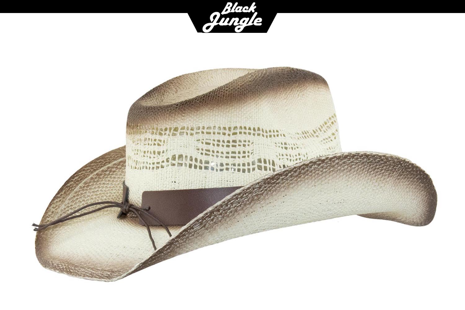 Black Jungle Manas - Sombrero de paja para el verano