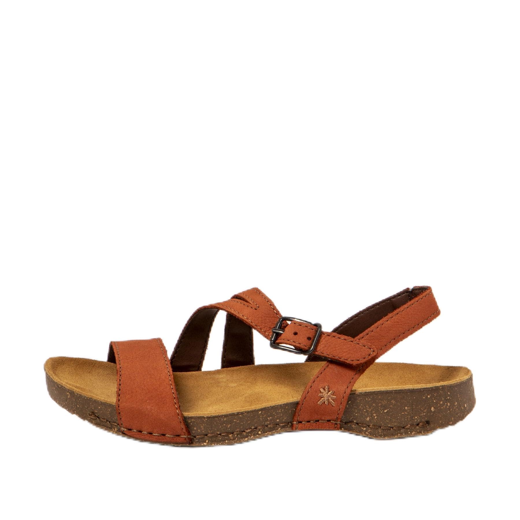 ART 1045 I Breathe, Women's Flat Sandals, Dark Orange, 4 UK