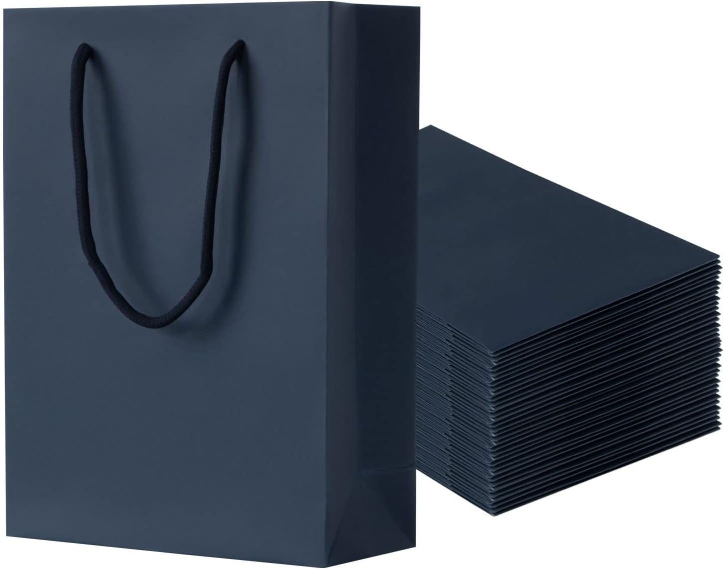 Sdootjewelry Navy Gift Bags, Kraft Paper Gift Bags with