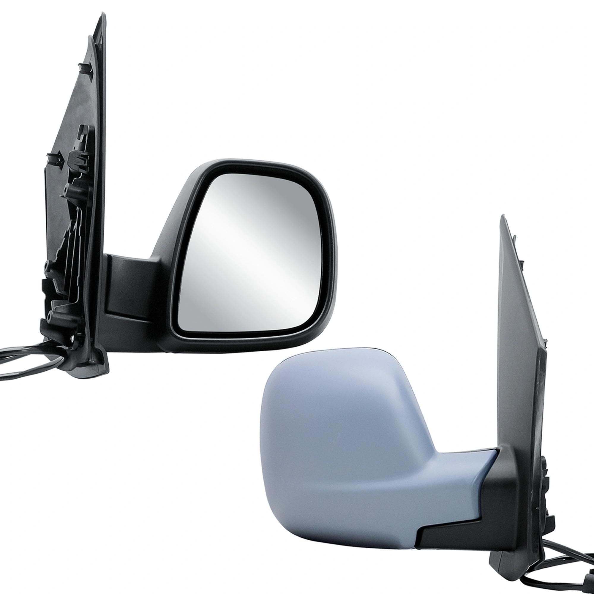 Espejo retrovisor derecho para Citroën Jumpy Peugeot Expert Opel Vivaro 2016-2024 | Cubierta eléctrica calefactada electrónicamente plegable imprimada, lado del pasajero, para Toyota ProAce