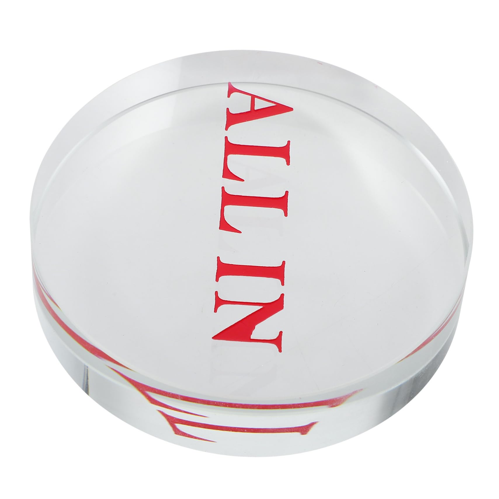 Garneck Upgrade Your Poker Night: Chips Double Layer in Markers Crystal Glass and Distinctive Font Design