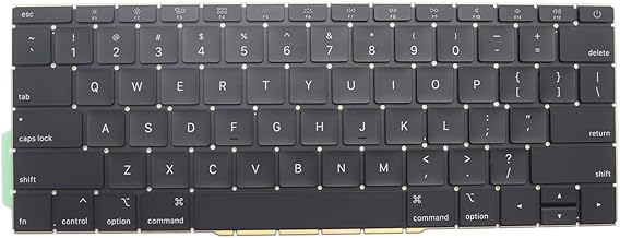 New Replacement Keyboard Compatible with M Book Pro 13" A1708 without touchpad bar M Book Pro14,1 M Book Pro13,1 A1708 Late 2016 mid 2017 US Layout (NOT fit A1707 A1706 Series)