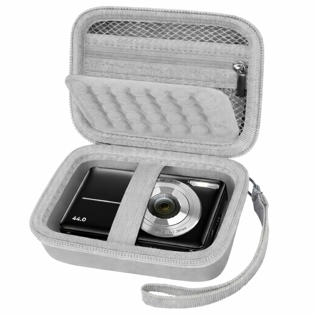 Grapsa Digital Camera Case for CAMKORY/for Kodak Pixpro/for VAHOIALD/for Sony DSCW800 830/ for Canon PowerShot 180 190. Kids Vlogging Cameras Storage