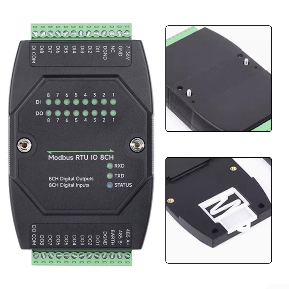 Módulo IO de 8 canales 7-36 V para modbus para rtu Industrial 8 canales
