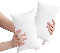 Vista 1 de BEDSUM 2 Pack Tiny Pillows, 11"x7" Microfiber Mini Pillow for Travel, Pets, Soft and Machine Washable Small Pillows for Neck, Wrist, and Knee White