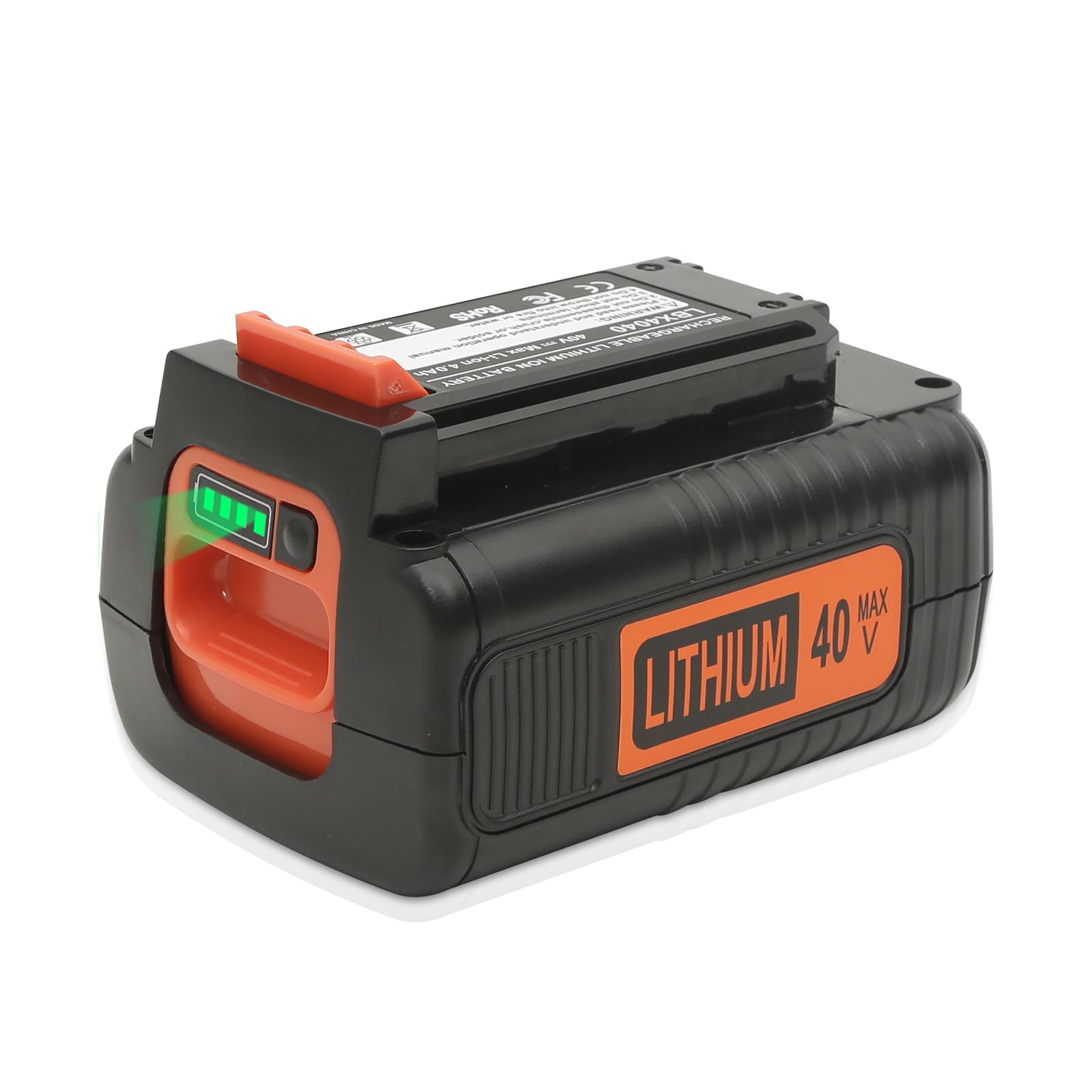 GWELEC 40V Lithium Battery For Black And Decker 40 Volt /36v Max Weed  Eater Lawn Mower Trimmer Batteries Compatible