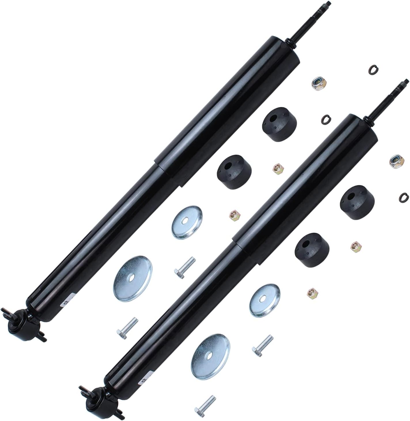 Detroit Axle - Front and Rear Shock Absorbers for 1999-2004 Jeep Grand Cherokee, Complete Shocks Absorbers Assembly 2000 2001 2002 2003 Replacement