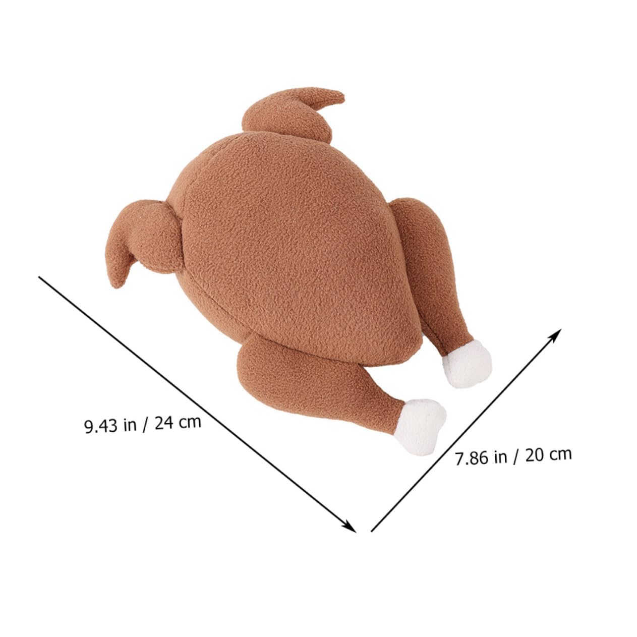 YARNOW 2 Piezas Juguetes Peluche para Mascotas Juguete para Masticar Mascotas Juguete Pollo Acción Gracias Juguetes Pollo para Pollitos Cachorro Comida Forro Polar